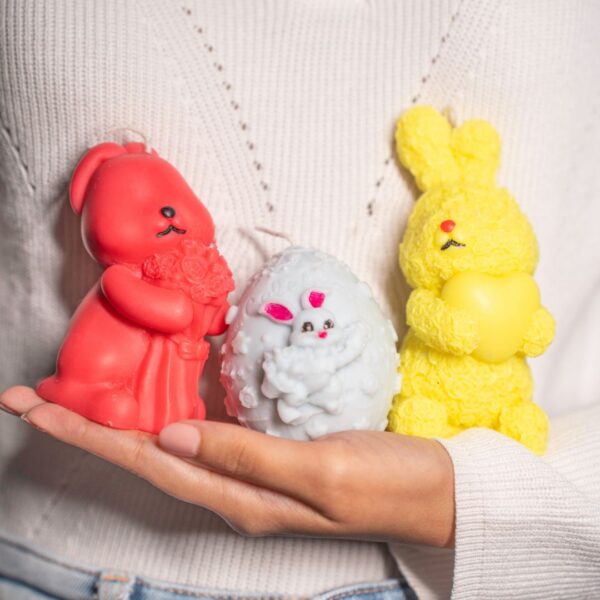 Easter Bunny Candle set