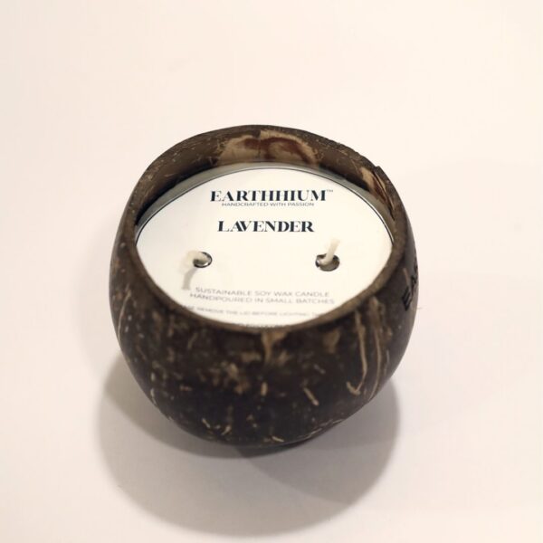 Lavender | Coconut shell candle