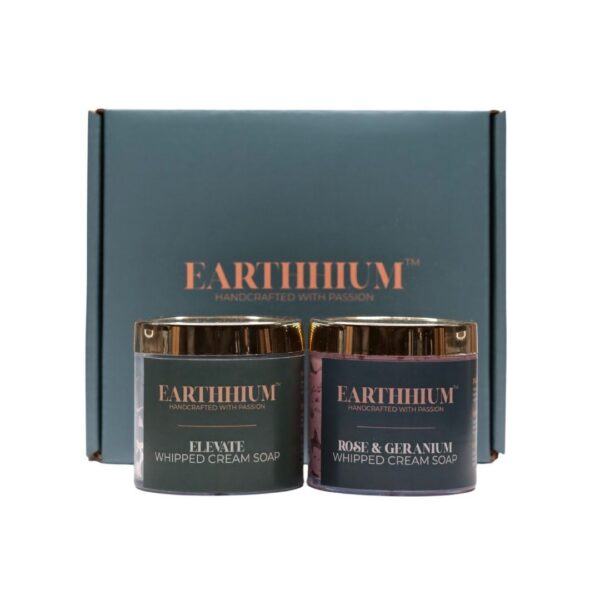 Rose Geranium & Elevate | Set of 2 Whipped Cream Soap