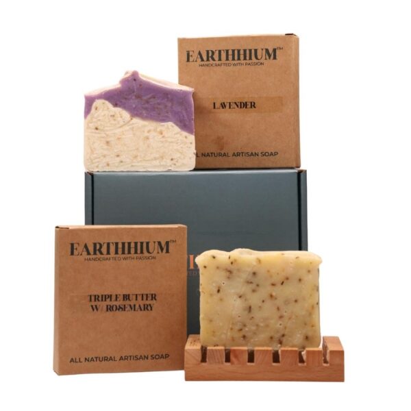 Triple Butter w/ Rosemary & Lavender w/ soap dish