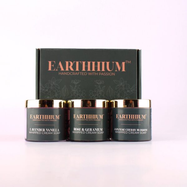 Lavender Vanilla, Japanese Cherry Blossom & Rose & Geranium | Set of 3 Whipped Cream Soap