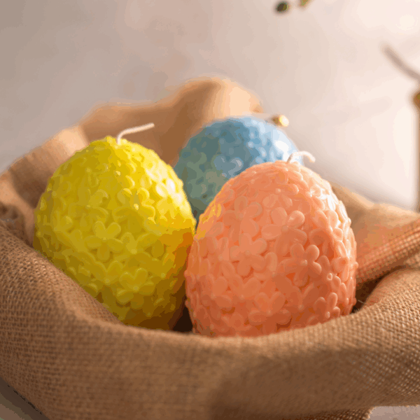 Easter Egg Candle Set